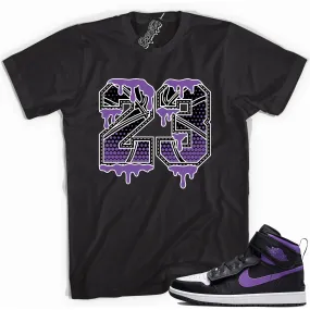 1 High FlyEase Black Bright Violet Shirt 23 Ball