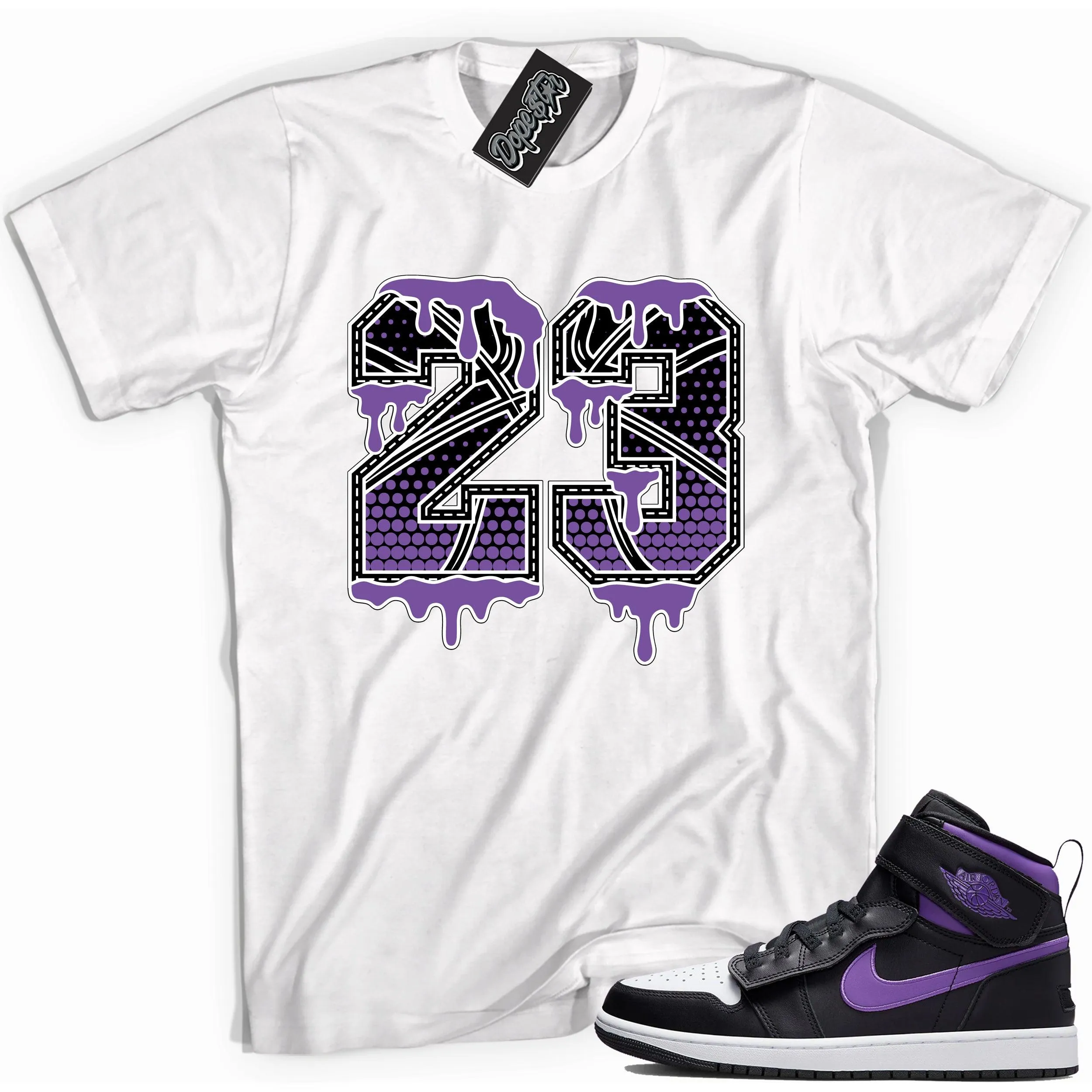 1 High FlyEase Black Bright Violet Shirt 23 Ball