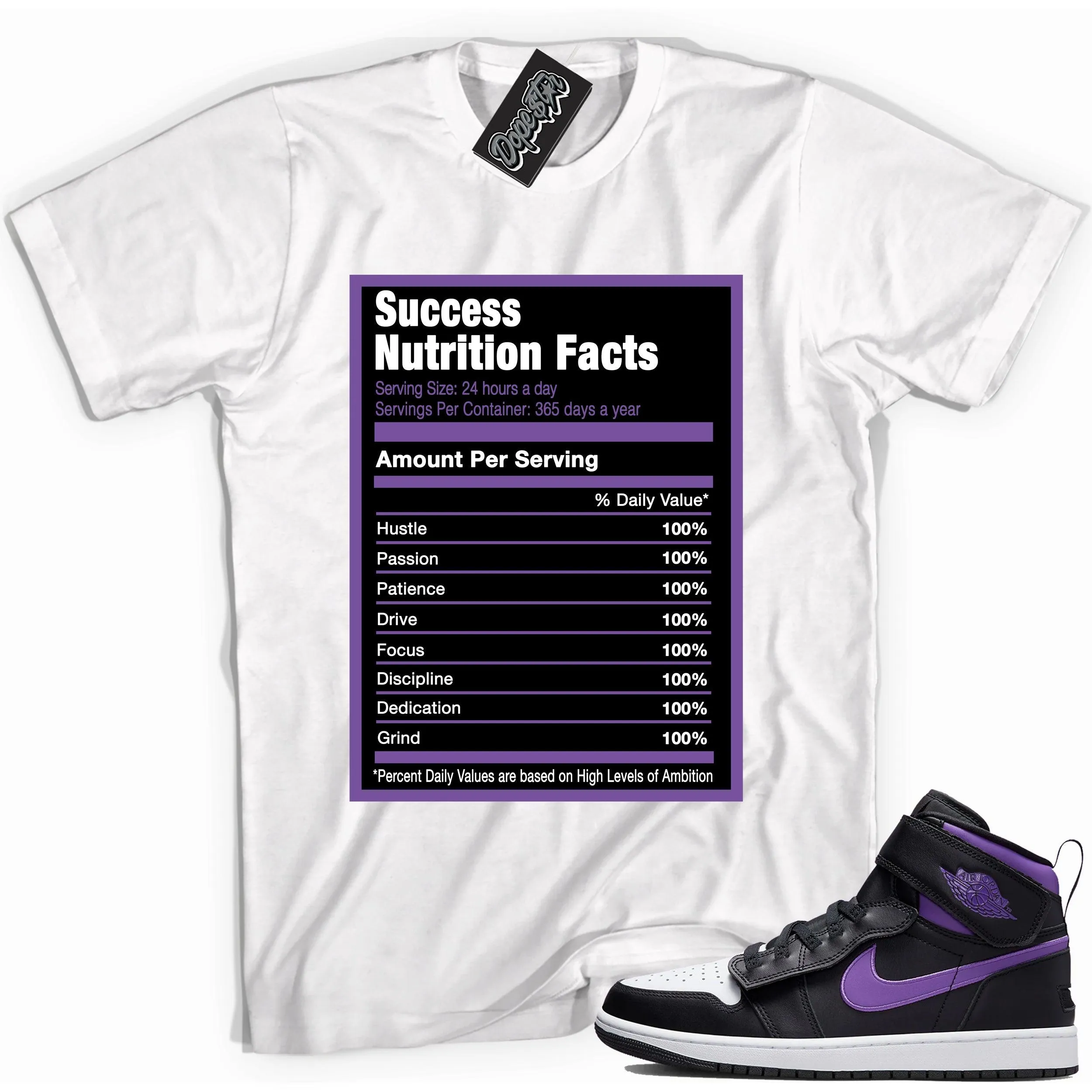 1 High FlyEase Black Bright Violet Shirt Success Nutrition