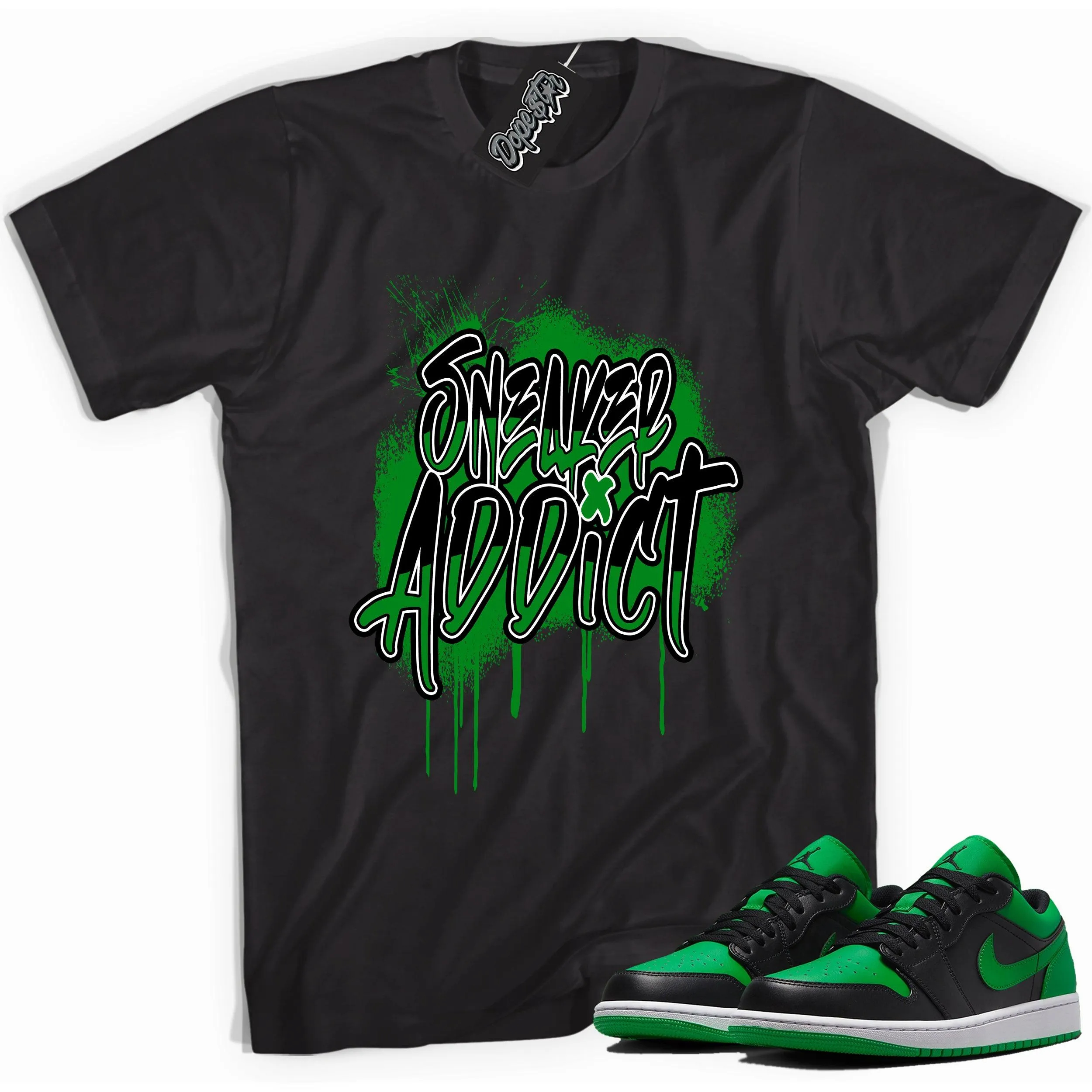 1 Low Lucky Green Shirt Sneaker Addict