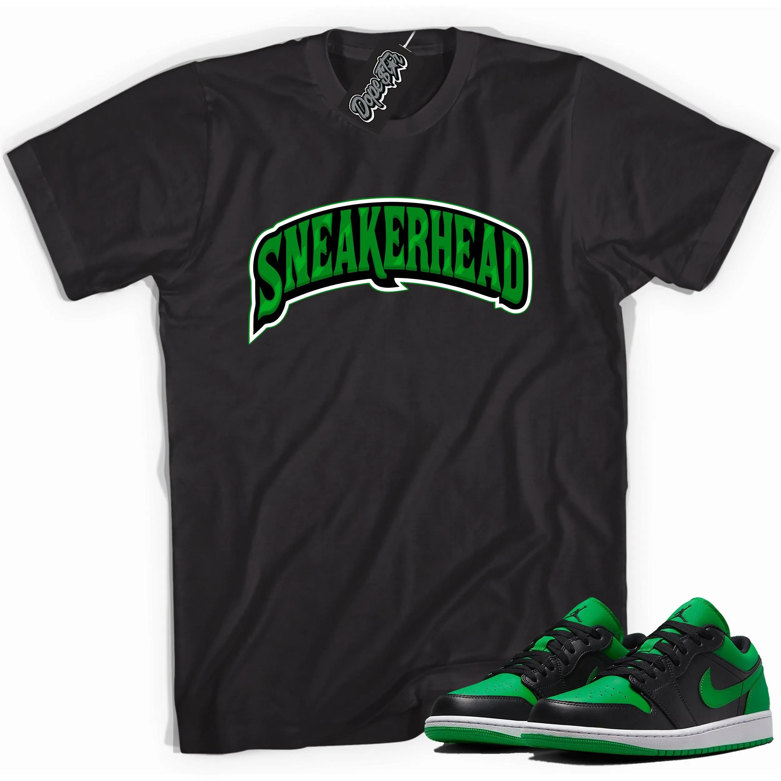 1 Low Lucky Green Shirt Sneaker Head