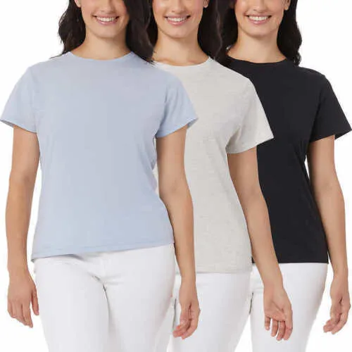 32 Degrees Cool Women's Cotton Tee 3-Pack