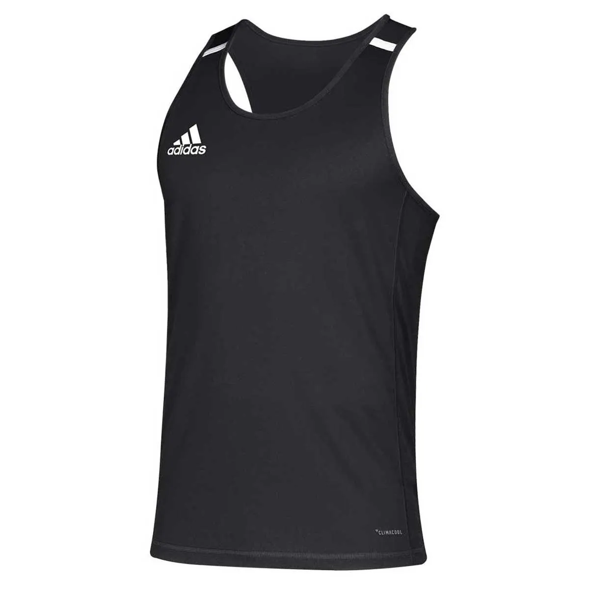 adidas Men's Black/White Team 19 Singlet Tank