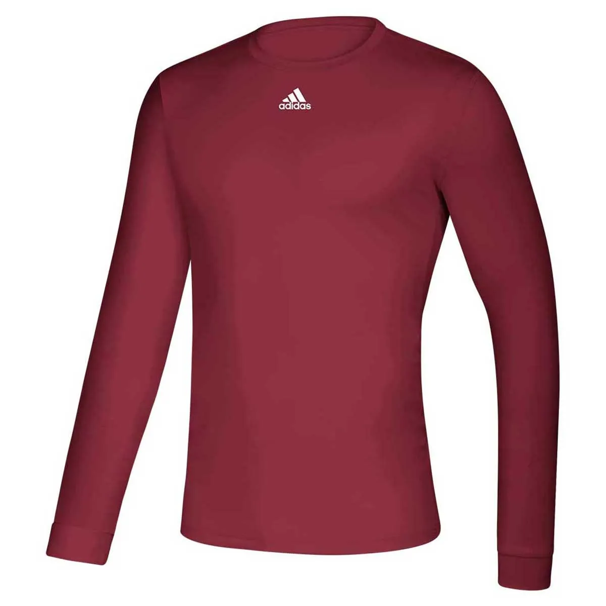 adidas Men's Collegiate Burgundy Creator Long Sleeve Tee