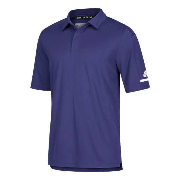 adidas Men's Collegiate Purple/White Team Iconic Coaches Polo