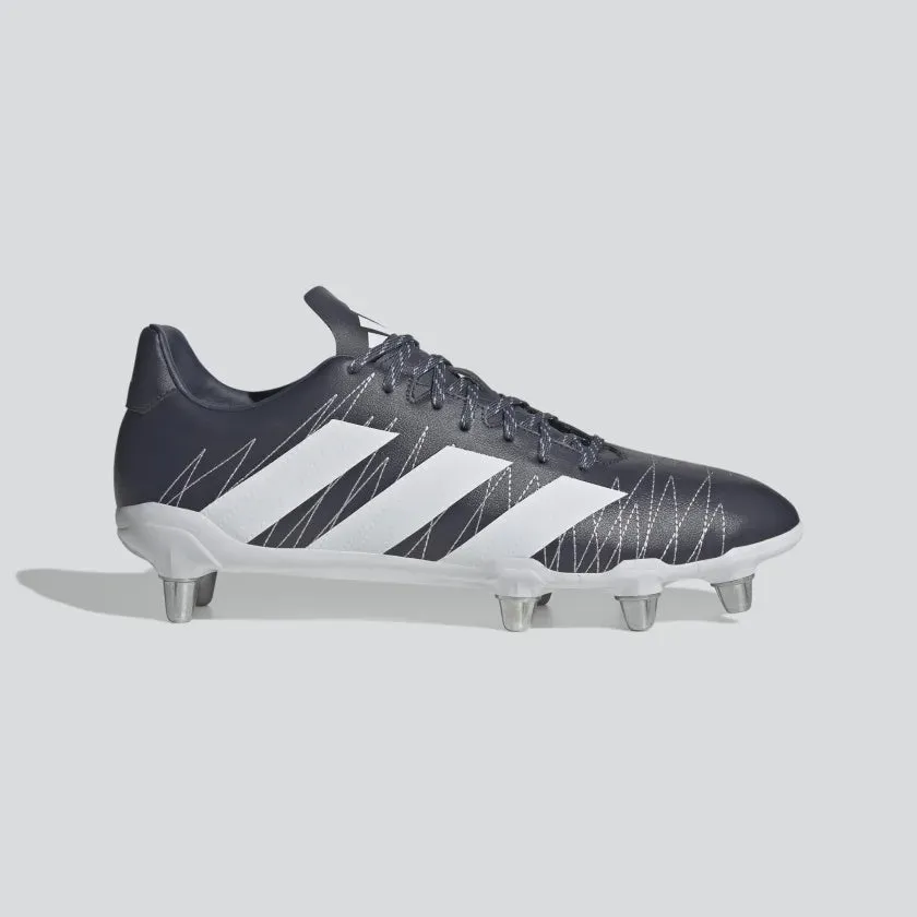 Adidas Mens Kakari Soft Ground Boots - Navy/White