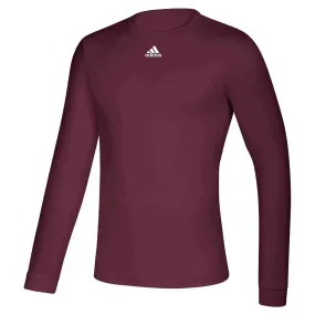 adidas Men's Maroon Creator Long Sleeve Tee