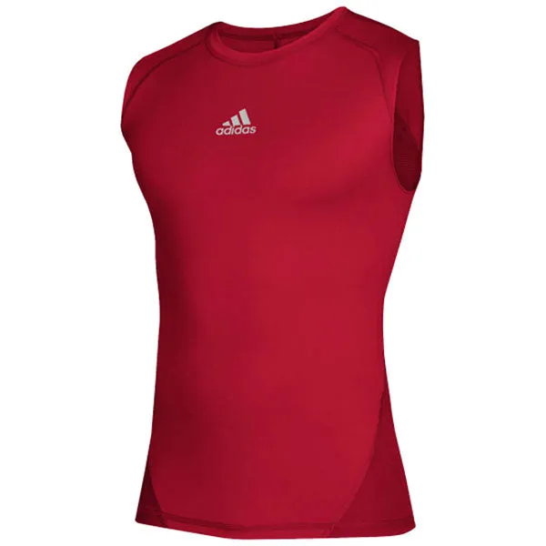 adidas Men's Power Red Alphaskin Sleeveless Top