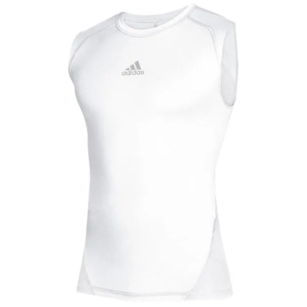 adidas Men's White Alphaskin Sleeveless Top