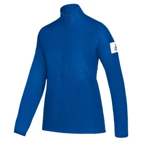 adidas Women's Collegiate Royal/White Game Mode Long Sleeve Quarter Zip