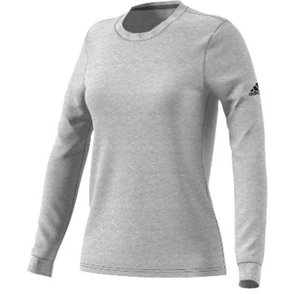 adidas Women's Grey Long Sleeve Go To Perfect Tee