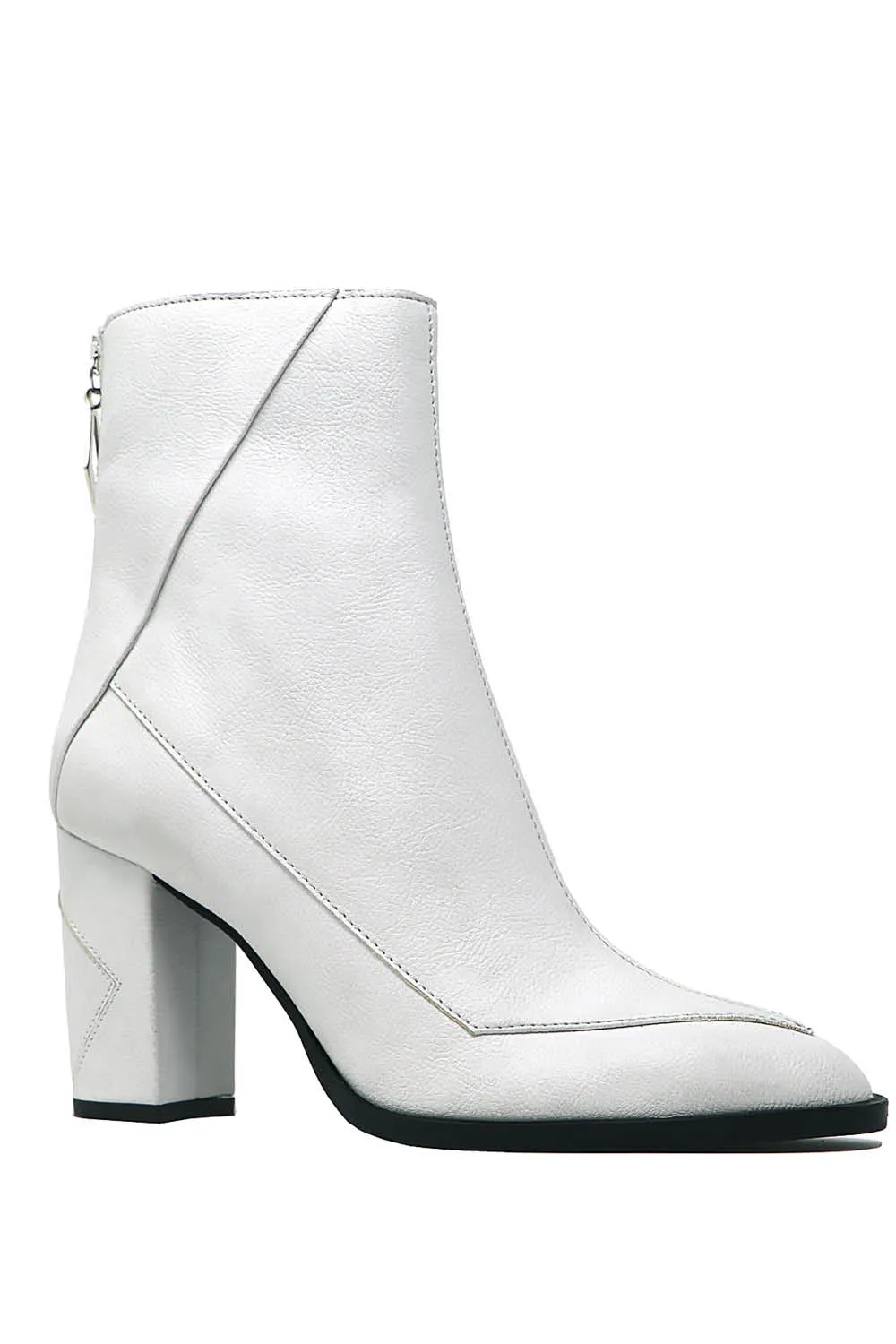 Almasi White Vegan Apple Leather Boots