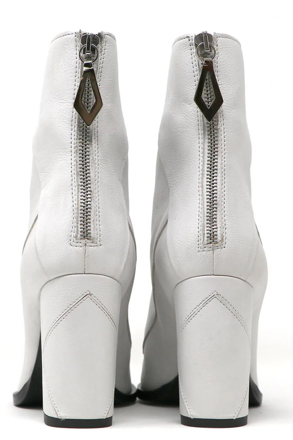 Almasi White Vegan Apple Leather Boots