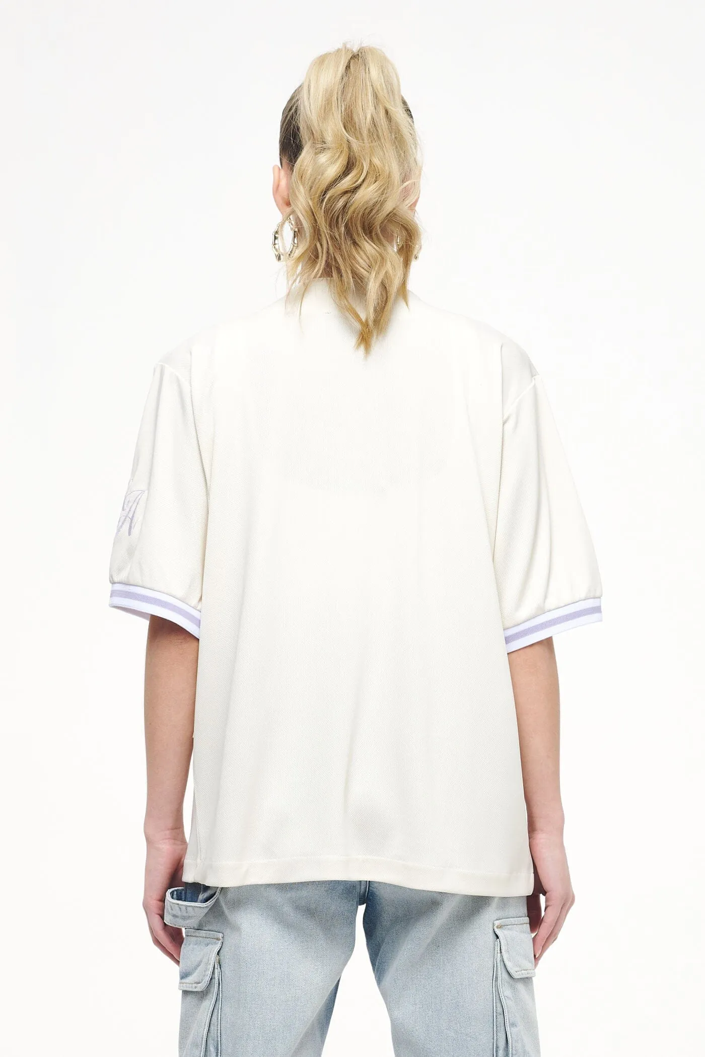 Angeles Oversize Baseball Shirt Angels Cream