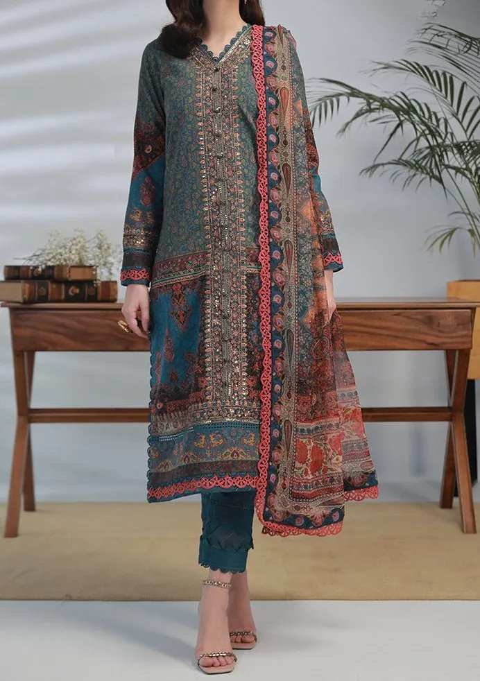 Asim Jofa Pakistani Printed Cotton Dress