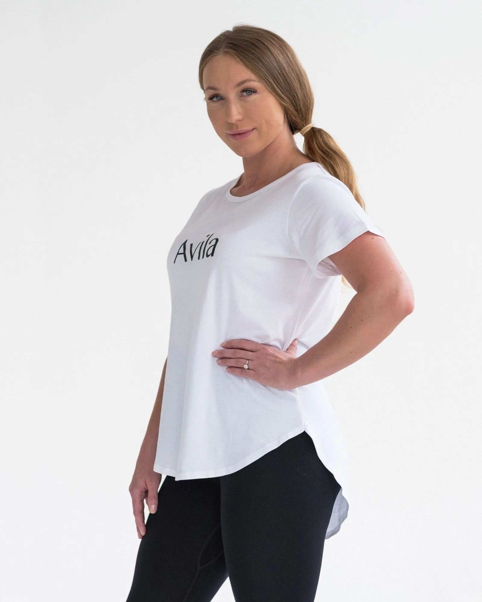 Avila logo T-shirt -White