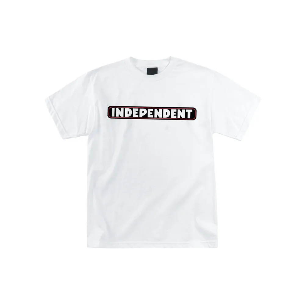 Bar Logo S/S Heavyweight T-Shirt (White)