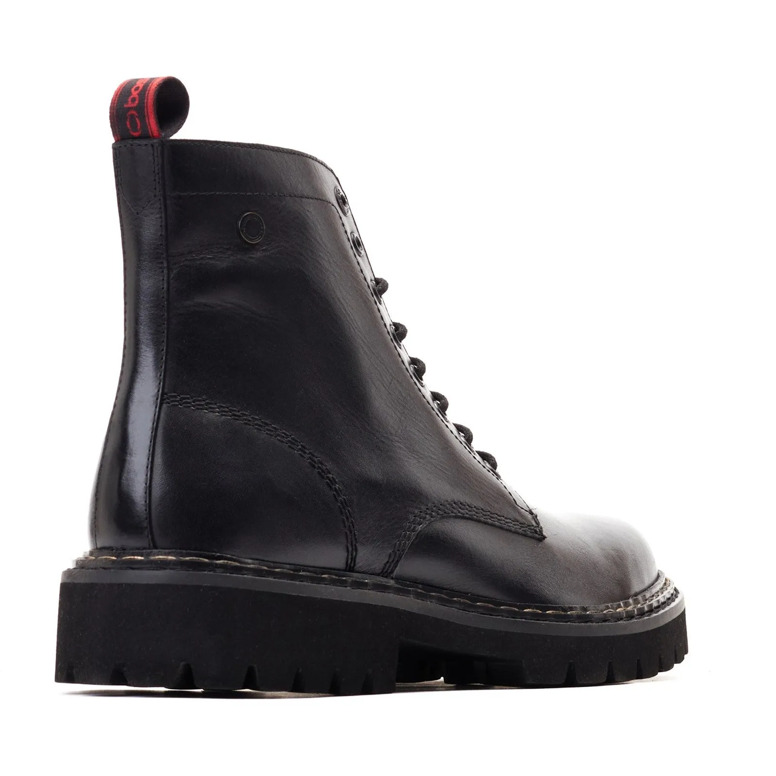 Base London Sutton Mens Leather Lace Up Combat Boot