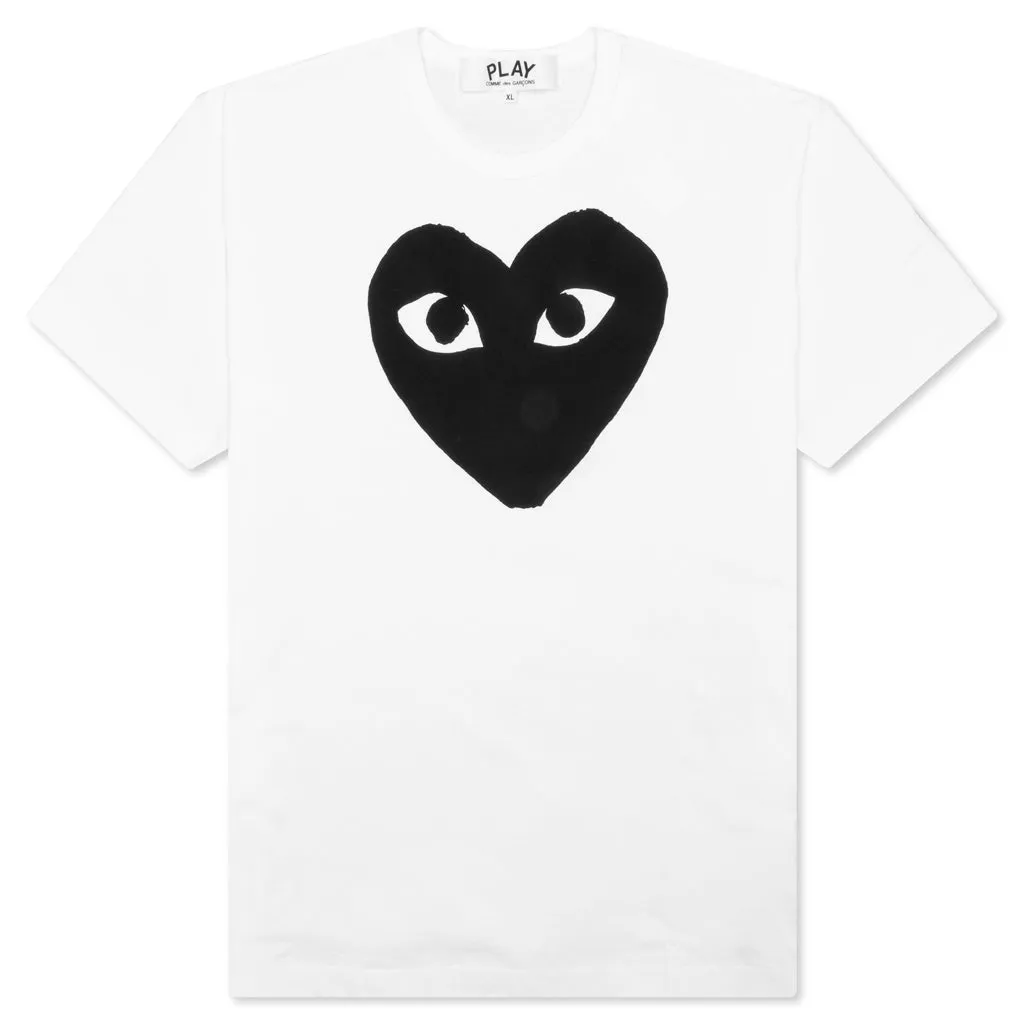 Black Heart T-Shirt - White/Black