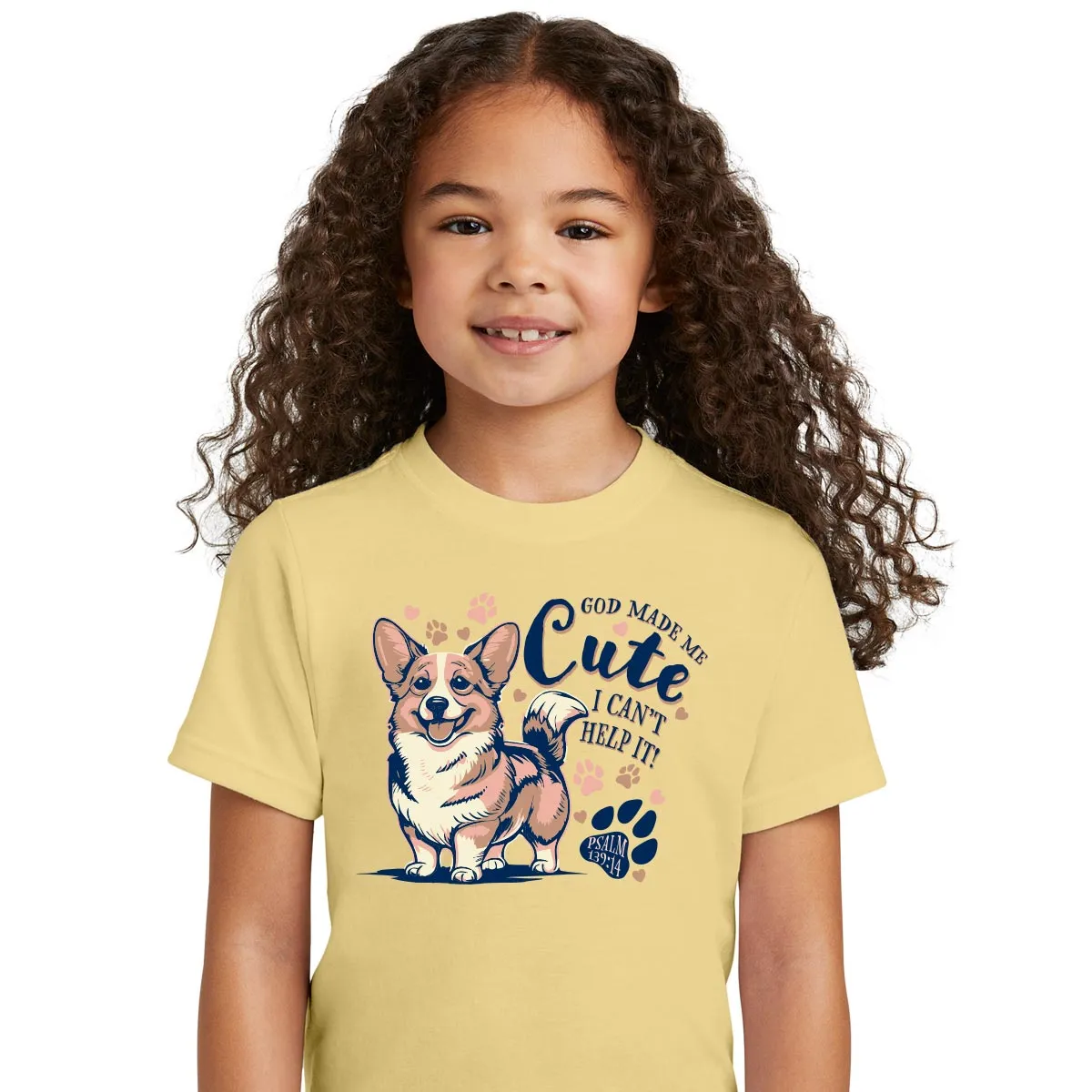 Blessed Girl Kids T-Shirt God Made Me Cute