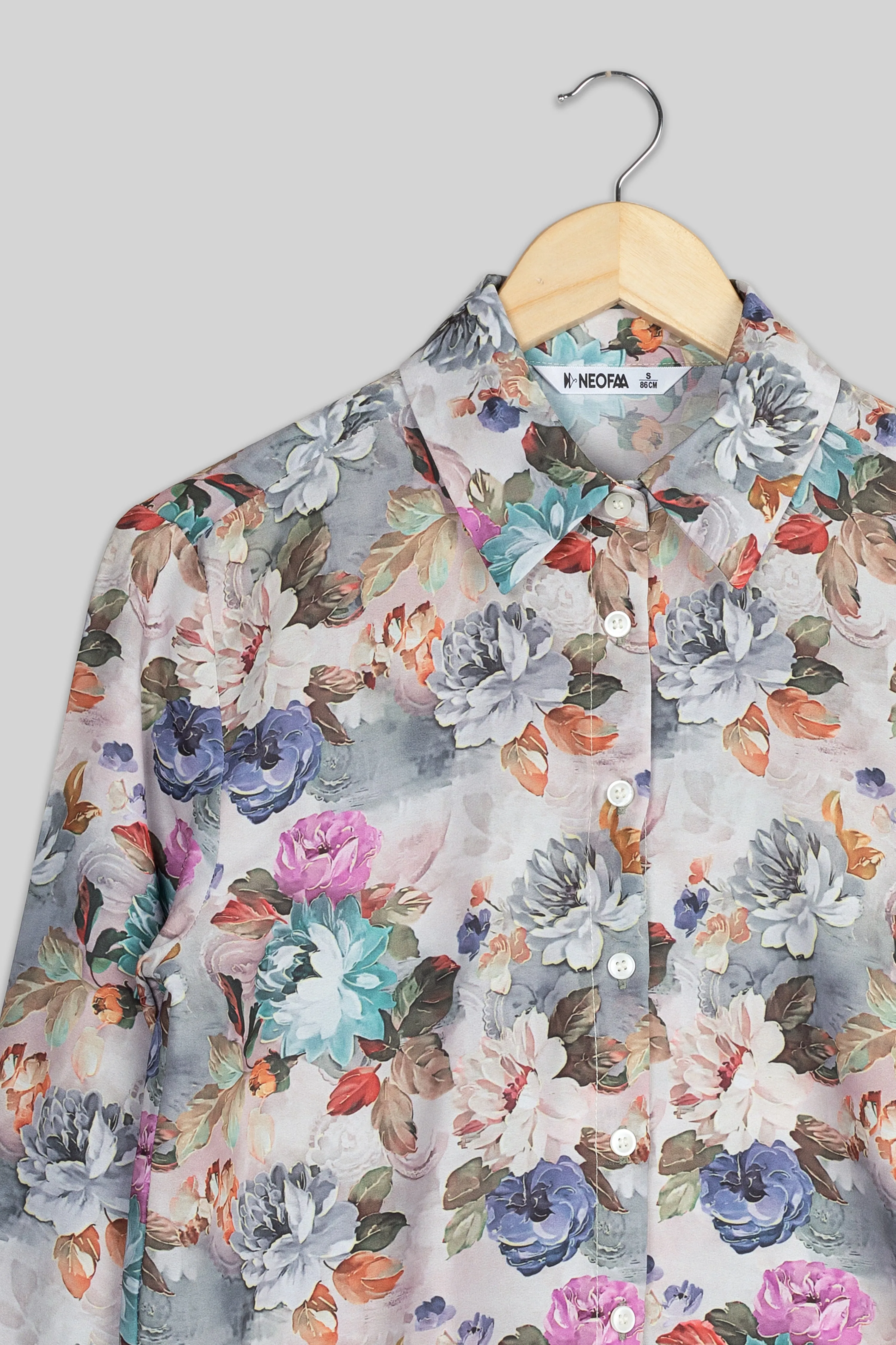 Blooming Floral Shirt For Women