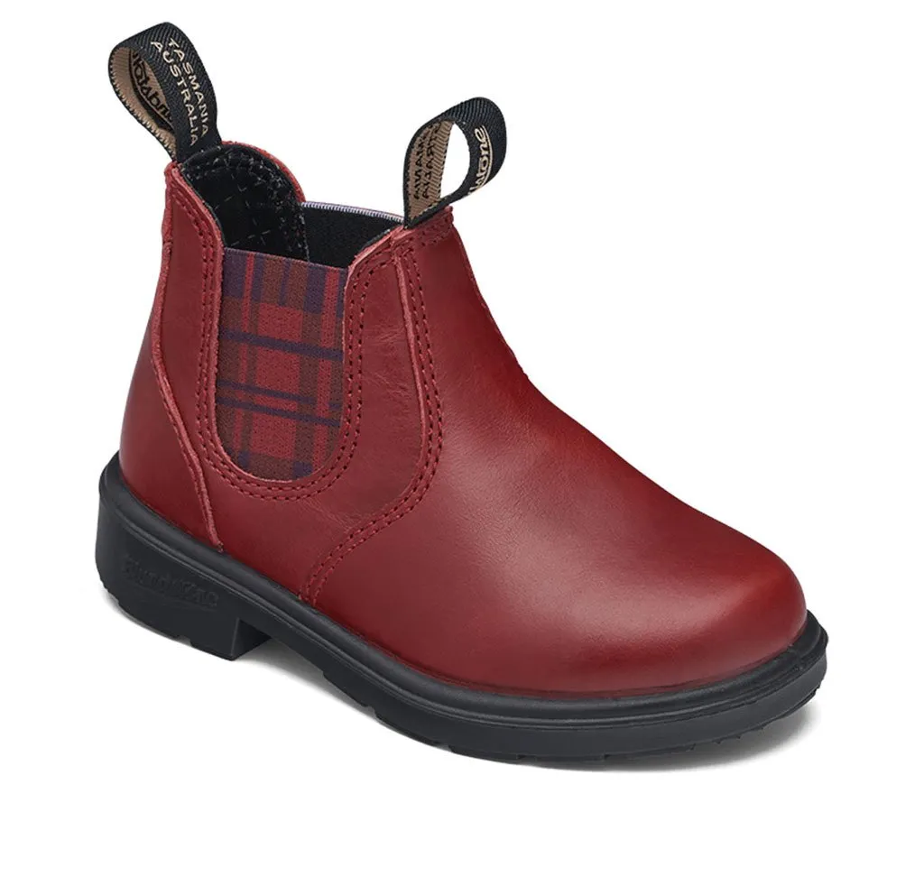 Blundstone Kids Red with Tartan