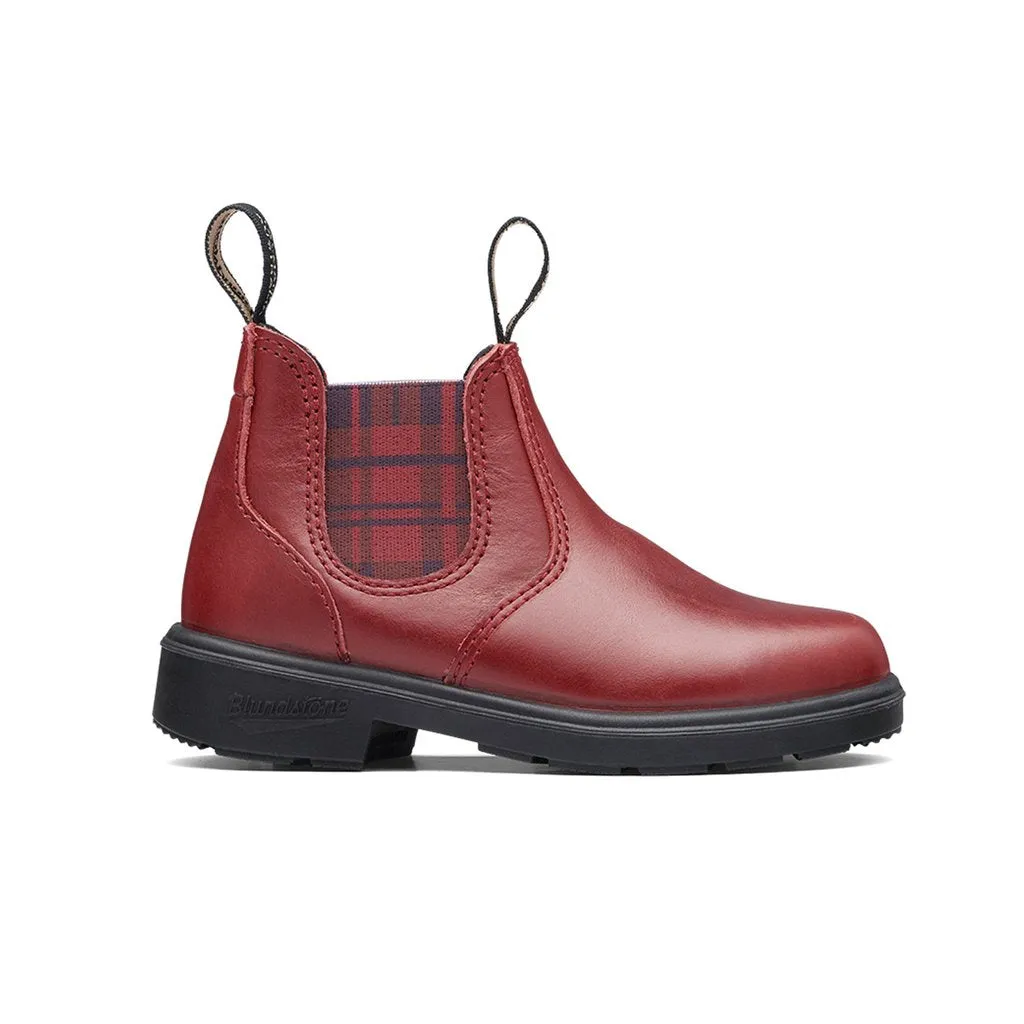 Blundstone Kids Red with Tartan