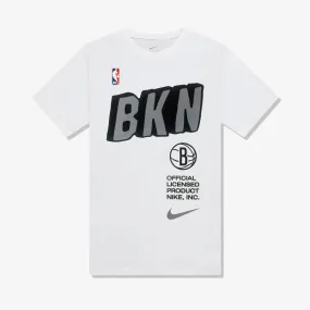 Brooklyn Nets NBA Block T-Shirt - White