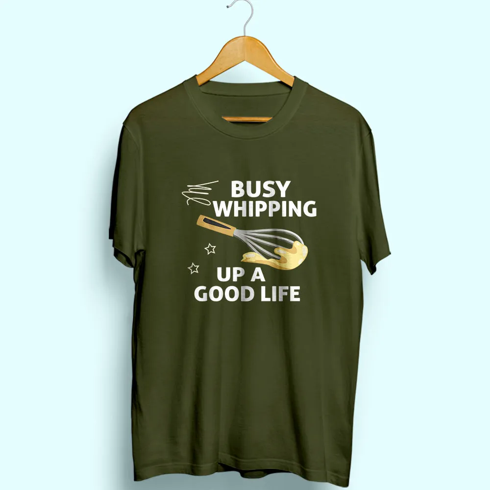 Busy Whipping Half Sleeve T-Shirt