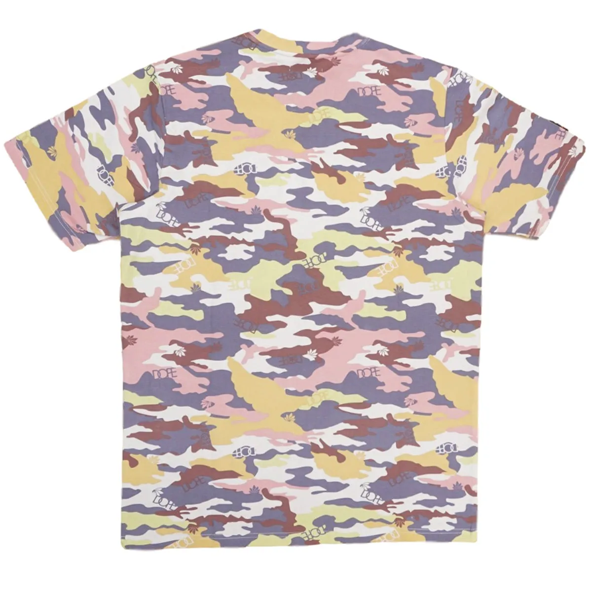 Camo Flock & Foil Tee (Purple) /D4