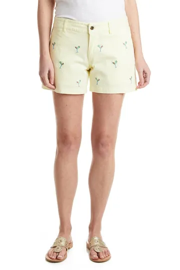 Castaway Sailing Short Stretch Twill Neon Yellow w/ Spicy Margarita