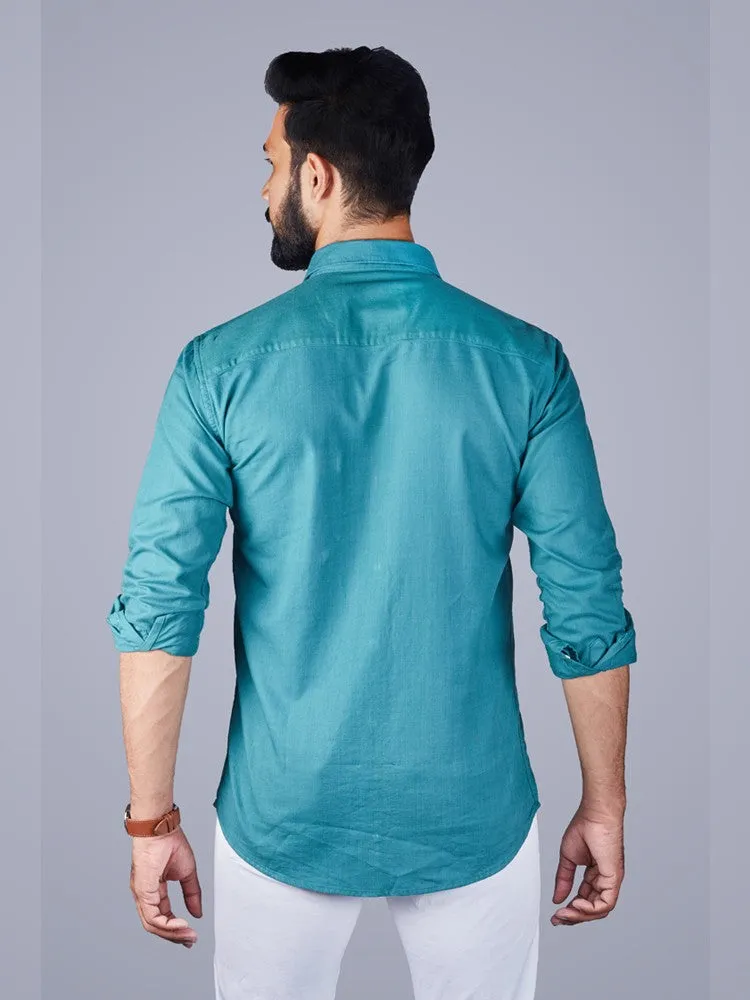 Casual Shirts for Men - Solid Cotton Casual Men Shirt