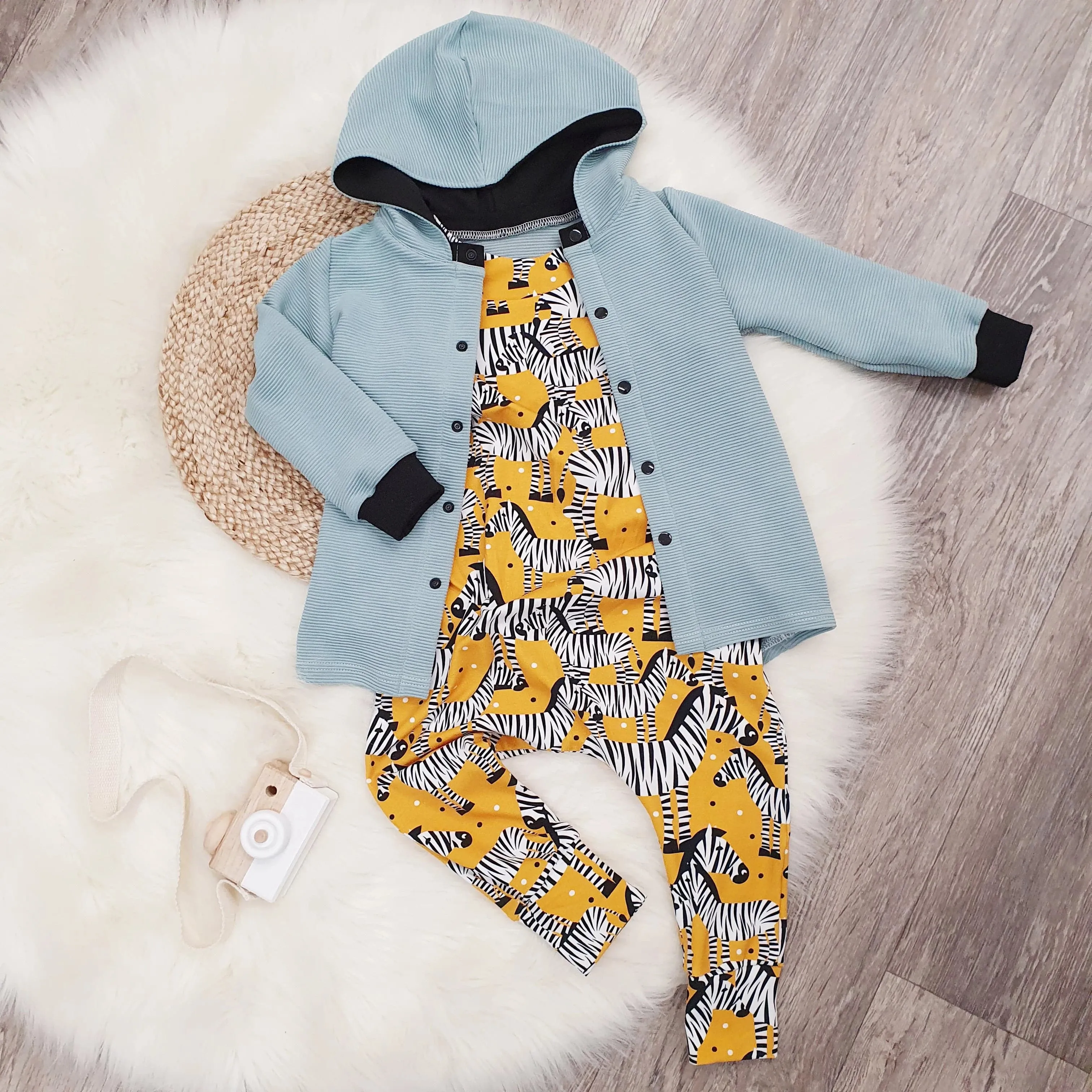 Child & Toddler Dungarees | Mustard Zebras