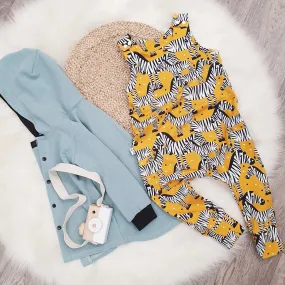 Child & Toddler Dungarees | Mustard Zebras