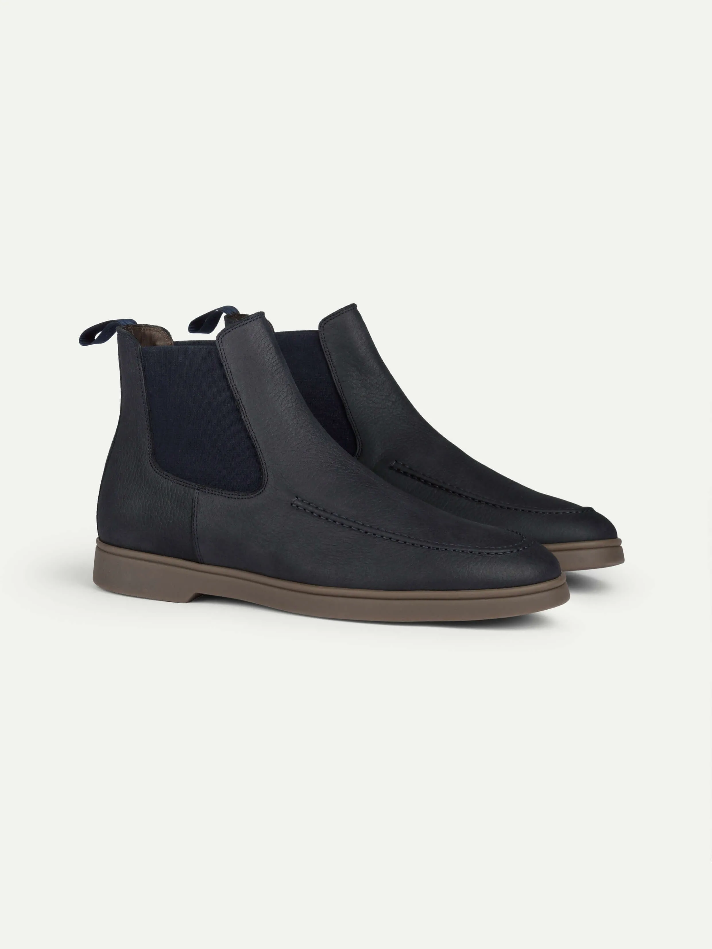 City Chelsea Boots Nubuck Navy