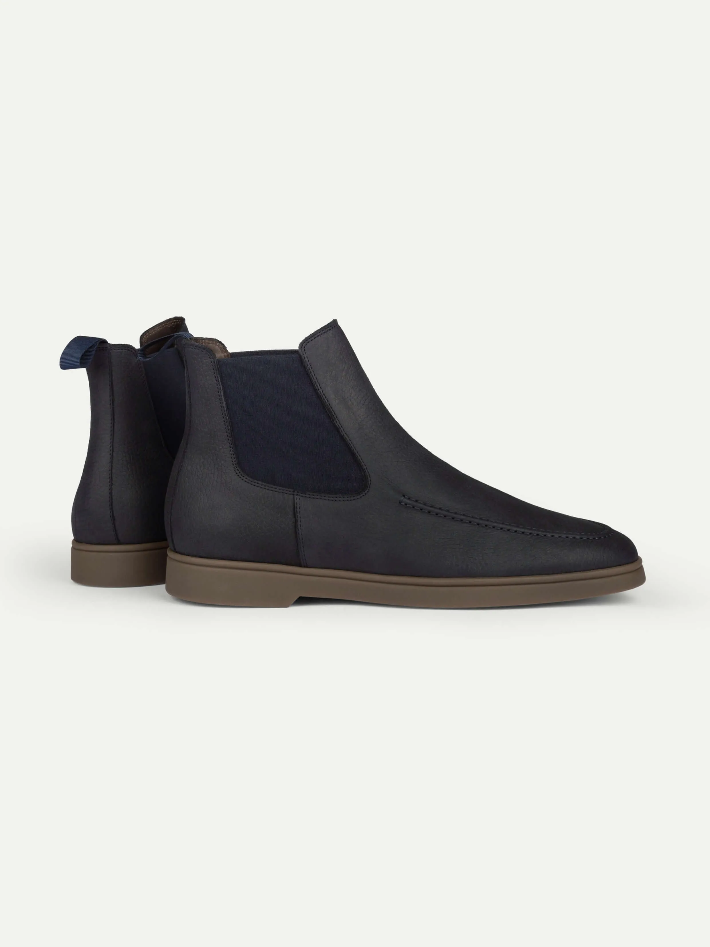 City Chelsea Boots Nubuck Navy