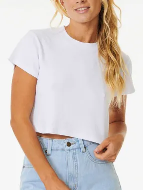 Classic Ribbed Crop T-Shirt