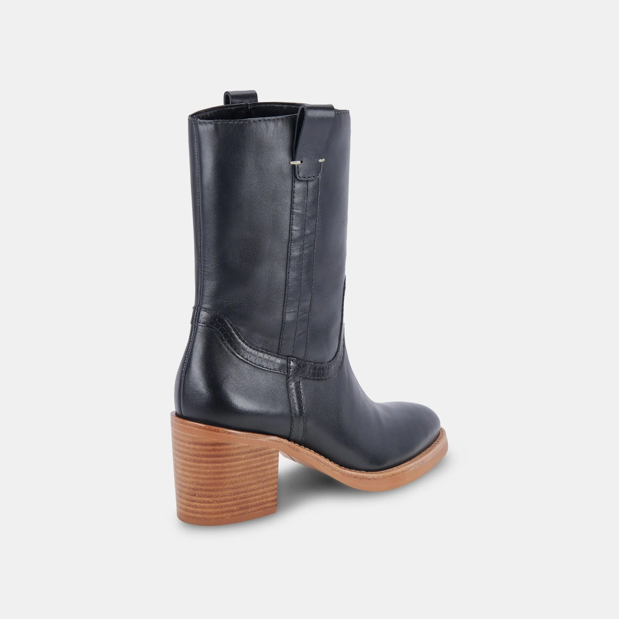 COLETE BOOTS BLACK LEATHER - re:vita