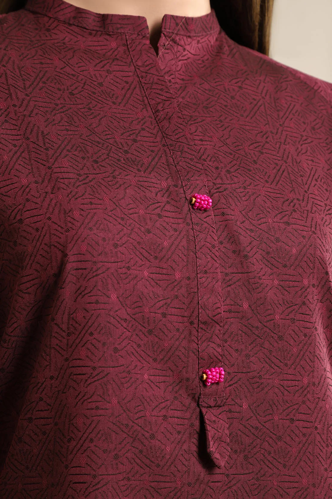 Cotton Jacquard Stitched 2 Piece (Shirt/Trouser)