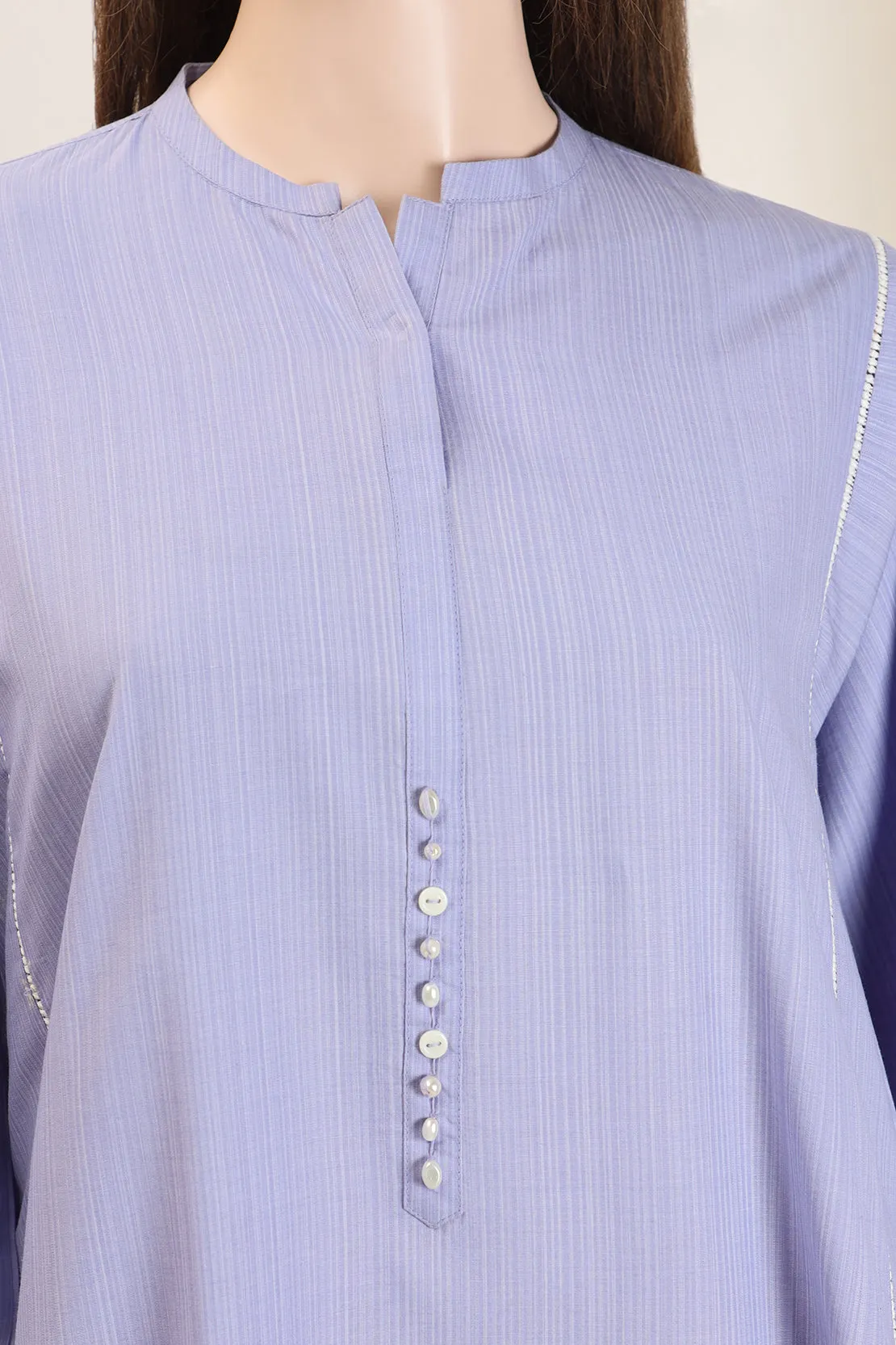 Cotton Solid Stitched Shirt