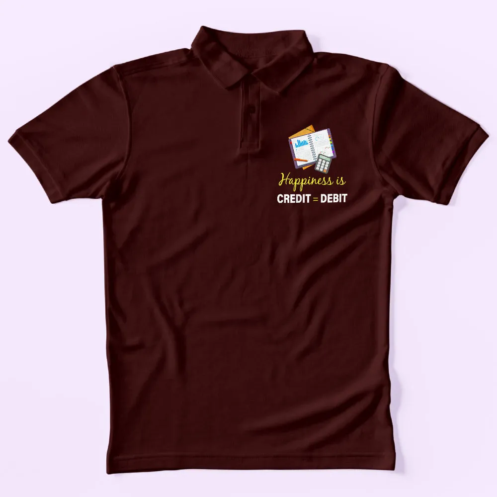 Credit Debit Polo T-Shirt