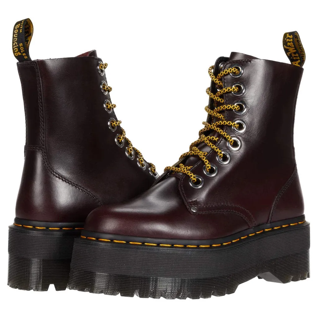 Dr. Martens Womens Boots Jadon Max Lace-Up Ankle Goodyear-Welt Leather - UK 6