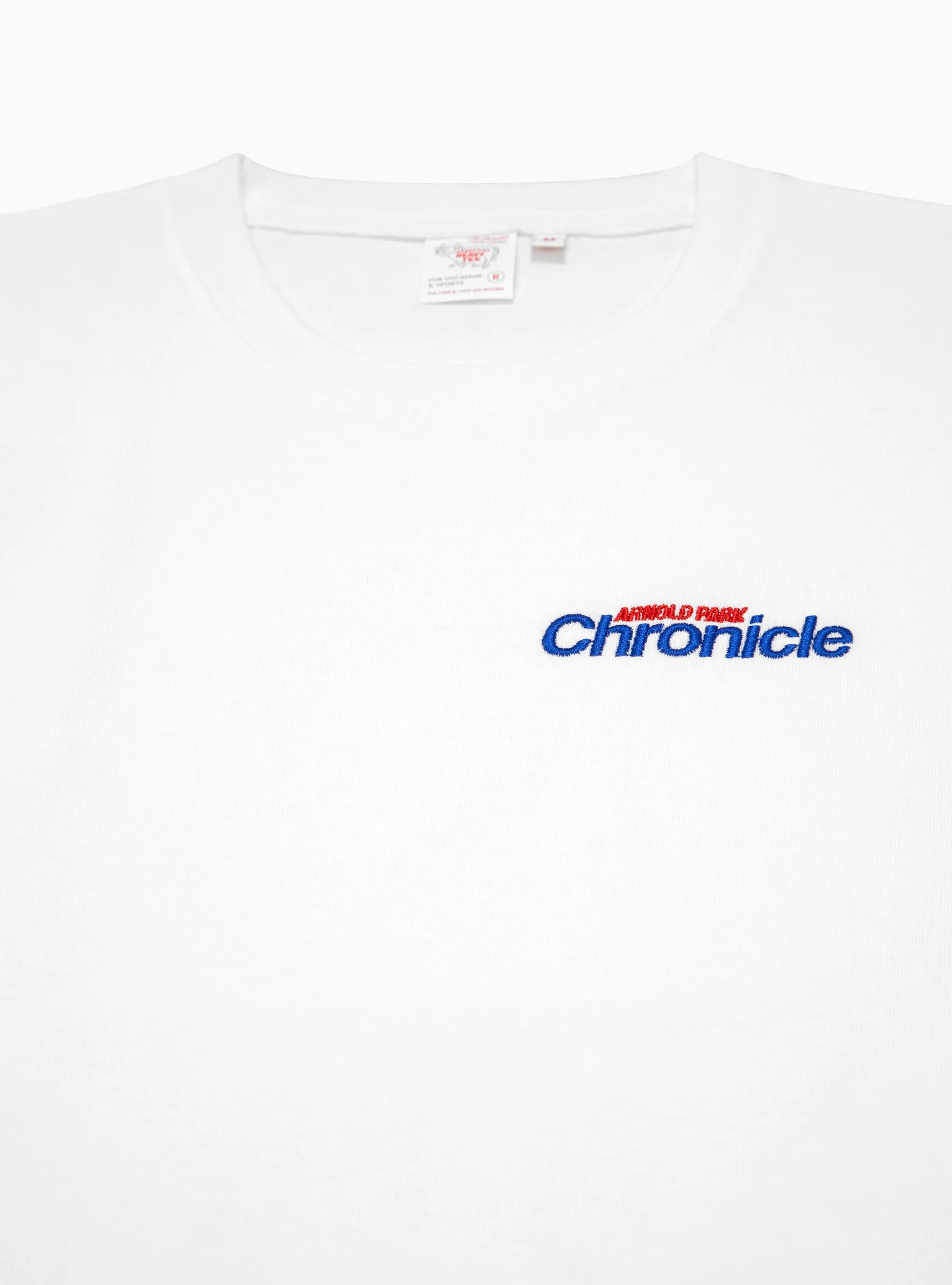 Embroidered Chronicle T-shirt White