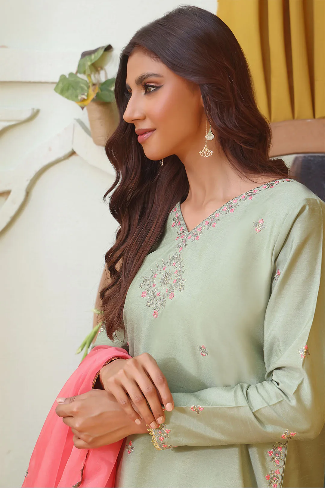 Embroidered Raw Silk Gharara 3pc Suit | SHIREEN FESTIVE | G202258