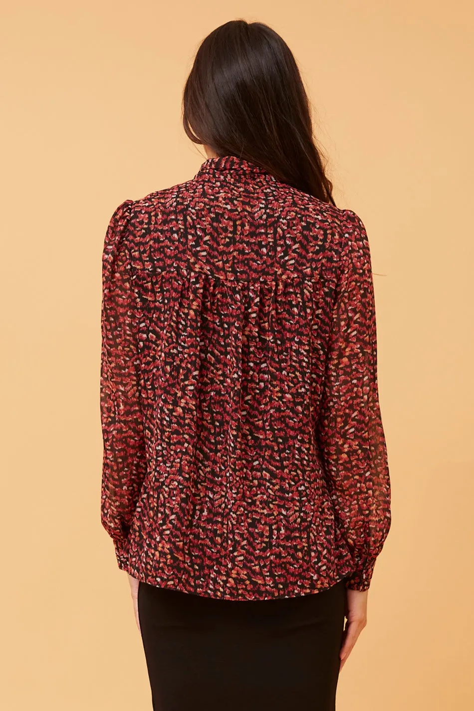 ERICA ABSTRACT PRINT BLOUSE