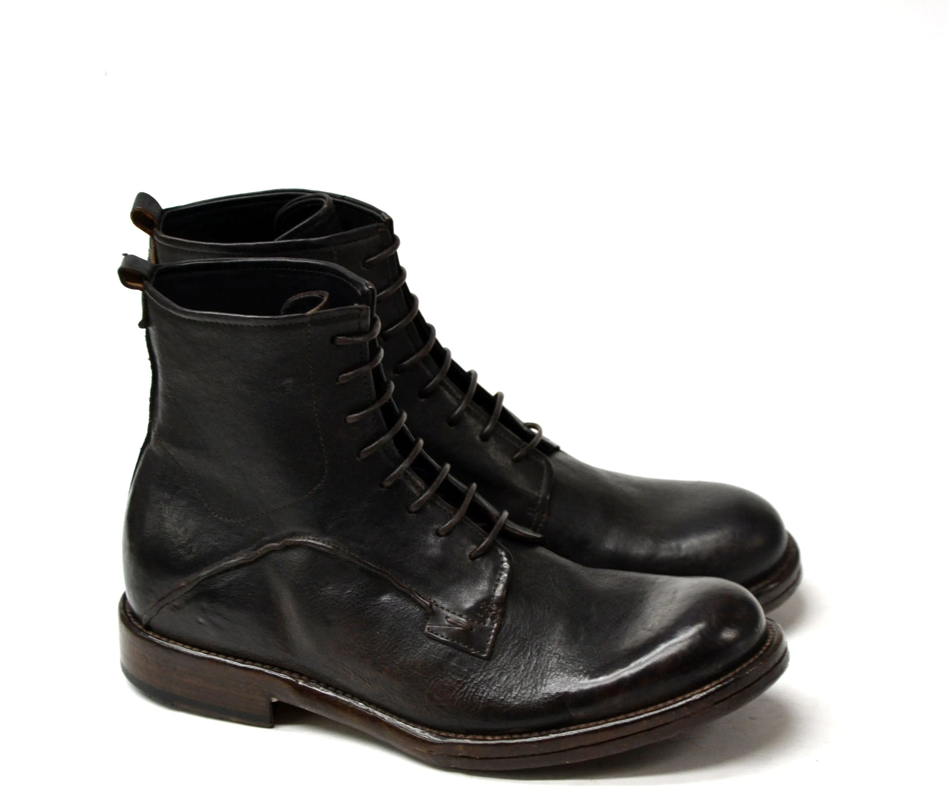 Eton Dark Brown Laced Boots