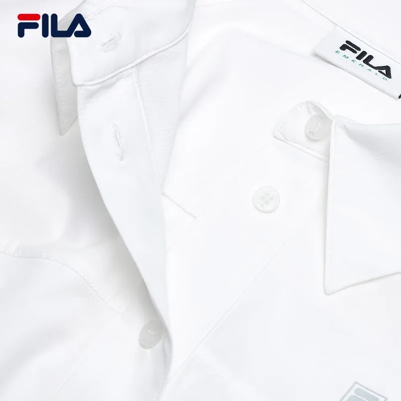 FILA CORE LIFESTYLE FILA EMERALD Women Woven Top (White)