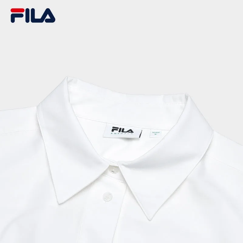 FILA CORE LIFESTYLE FILA EMERALD Women Woven Top (White)