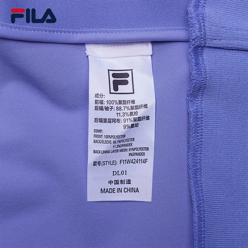 FILA CORE WHITE LINE EMERALD Women Short Sleeve T-shirt in Purple