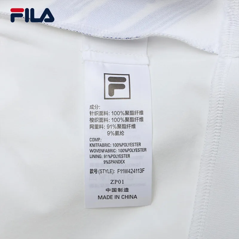 FILA CORE WHITE LINE EMERALD Women Short Sleeve T-shirt in White